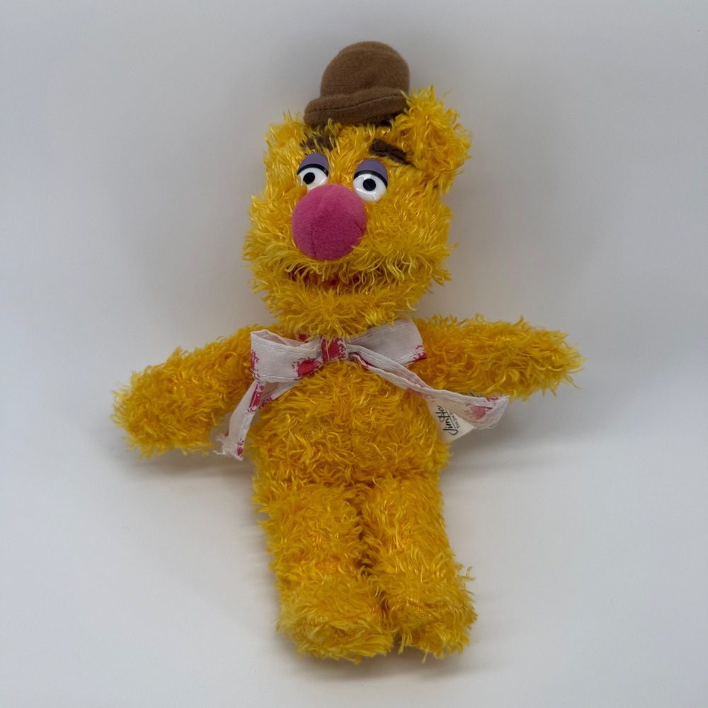 Vintage Muppets Fozzie Bear Plush 2004 Jim Henson Shaggy 9 inch Sababa Toys